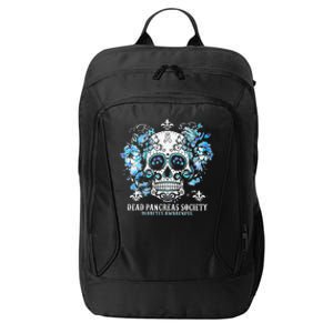 Dead Pancreas Society Diabetes Awareness Sugar Skull City Backpack