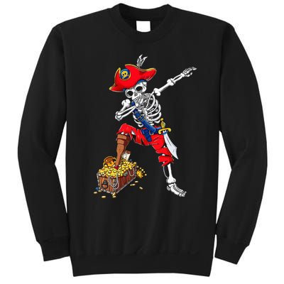 Dabbing Pirate Skeleton Dab Kids Halloween Costume Gift Sweatshirt