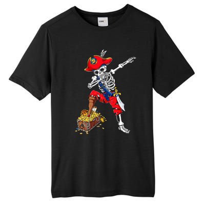 Dabbing Pirate Skeleton Dab Kids Halloween Costume Gift Tall Fusion ChromaSoft Performance T-Shirt