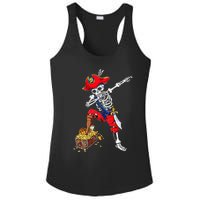 Dabbing Pirate Skeleton Dab Kids Halloween Costume Gift Ladies PosiCharge Competitor Racerback Tank