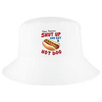 Dear Protesters Shut Up And Eat A Hot Dog Funny 4th Of July Cool Comfort Performance Bucket Hat