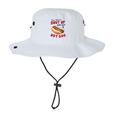 Dear Protesters Shut Up And Eat A Hot Dog Funny 4th Of July Bucket Hat
