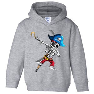 Dabbing Pirates Skeleton Eye Flap Pirate Ship Halloween Toddler Hoodie