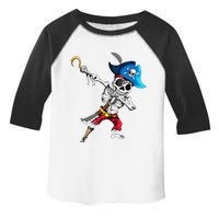 Dabbing Pirates Skeleton Eye Flap Pirate Ship Halloween Toddler Fine Jersey T-Shirt