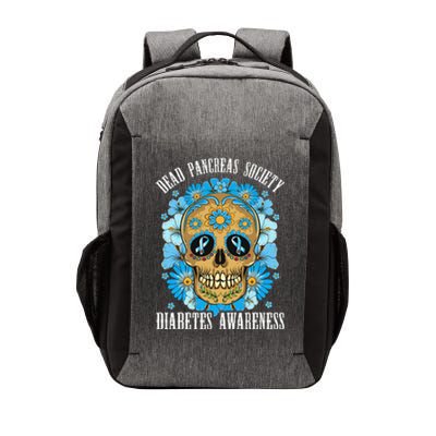 Dead Pancreas Society Funny Diabetes Awareness Sugar Skull Vector Backpack