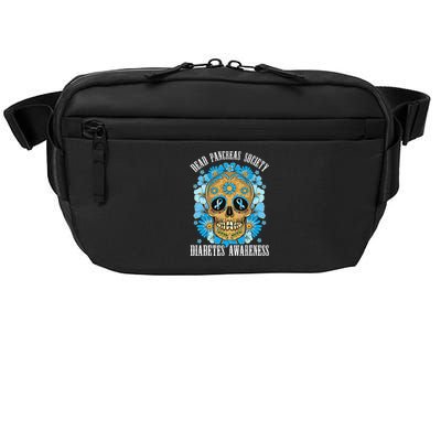 Dead Pancreas Society Funny Diabetes Awareness Sugar Skull Crossbody Pack