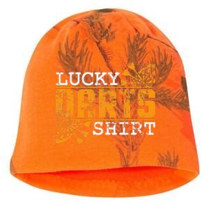 Dart Player Saying For Dart Fans Lucky Darts Kati - Camo Knit Beanie