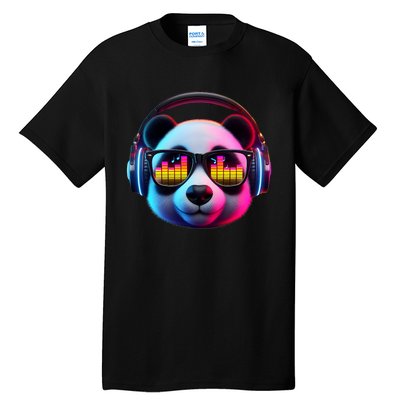 Dj Panda Sound Activated Electronic Music Bars Beats Tall T-Shirt