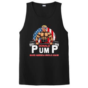 Donald Pump Swole America Gym Fitness Trump 2024 PosiCharge Competitor Tank