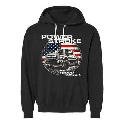 Diesel Power Stroke Truck 6.7 Coal Rolling Diesel Power Garment-Dyed Fleece Hoodie
