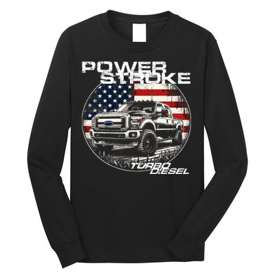 Diesel Power Stroke Truck 6.7 Coal Rolling Diesel Power Long Sleeve Shirt