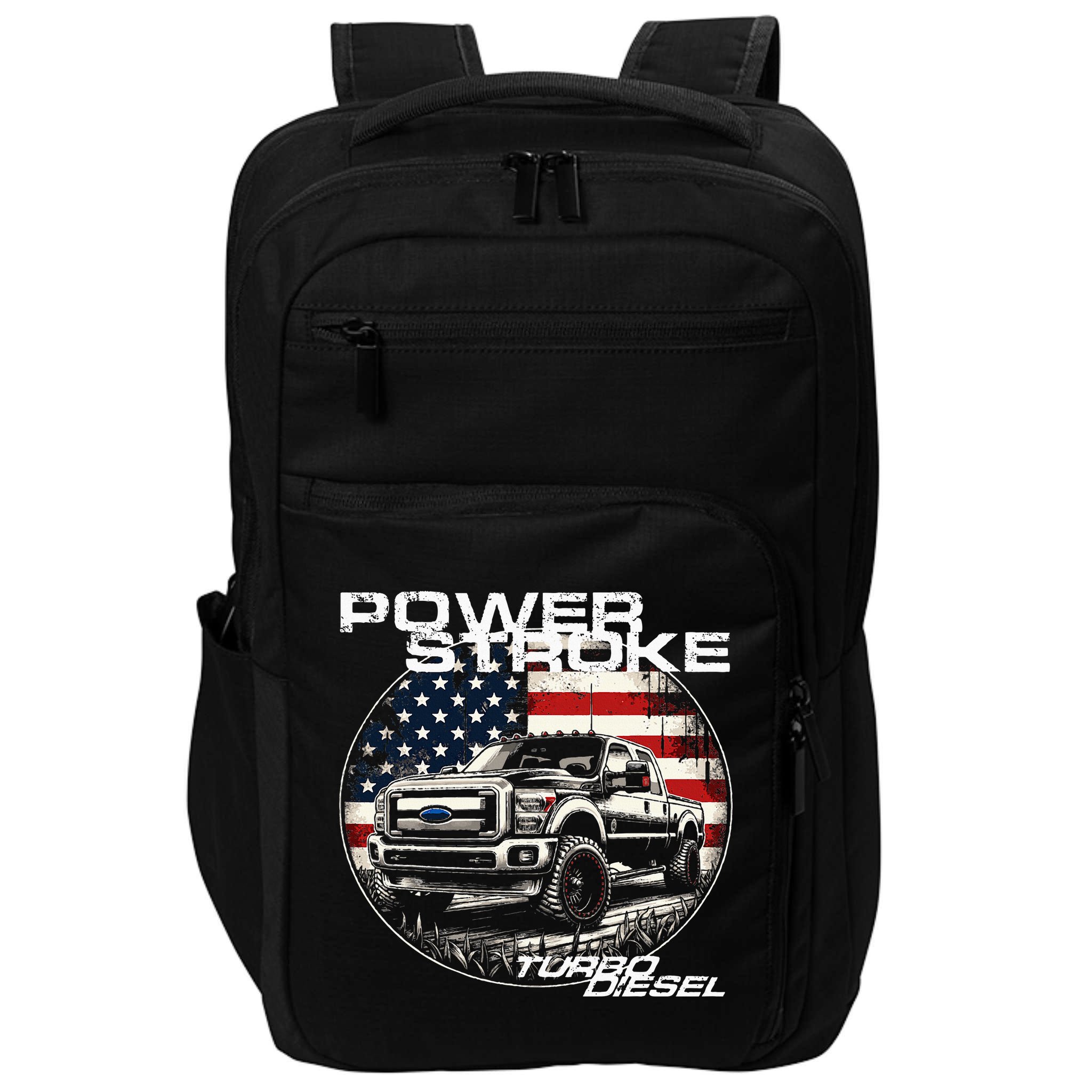 Diesel Power Stroke Truck 6.7 Coal Rolling Diesel Power Impact Tech Backpack