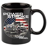 Diesel Power Stroke Truck 6.7 Coal Rolling Diesel Power 11oz C Handle Ceramic Mug