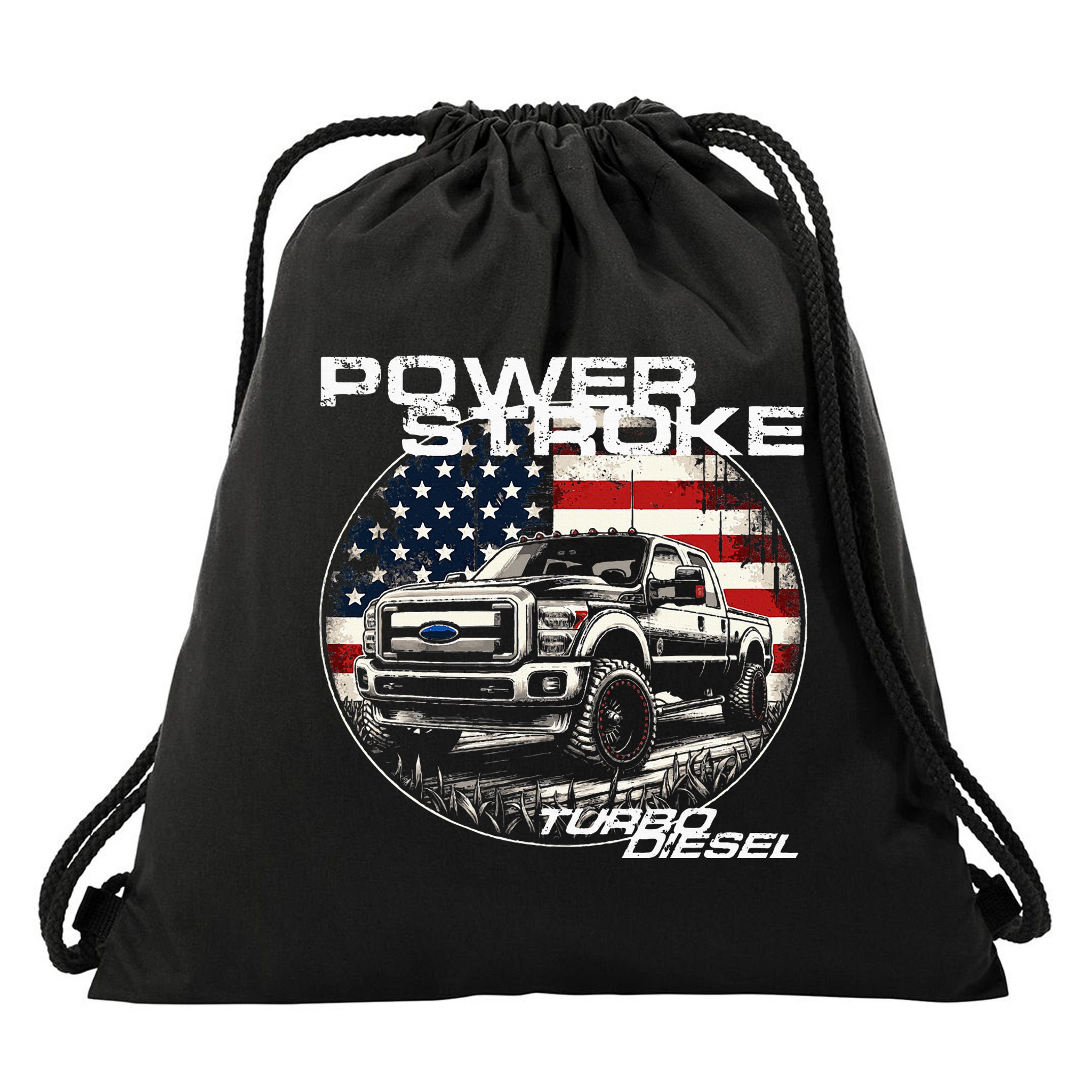 Diesel Power Stroke Truck 6.7 Coal Rolling Diesel Power Drawstring Bag
