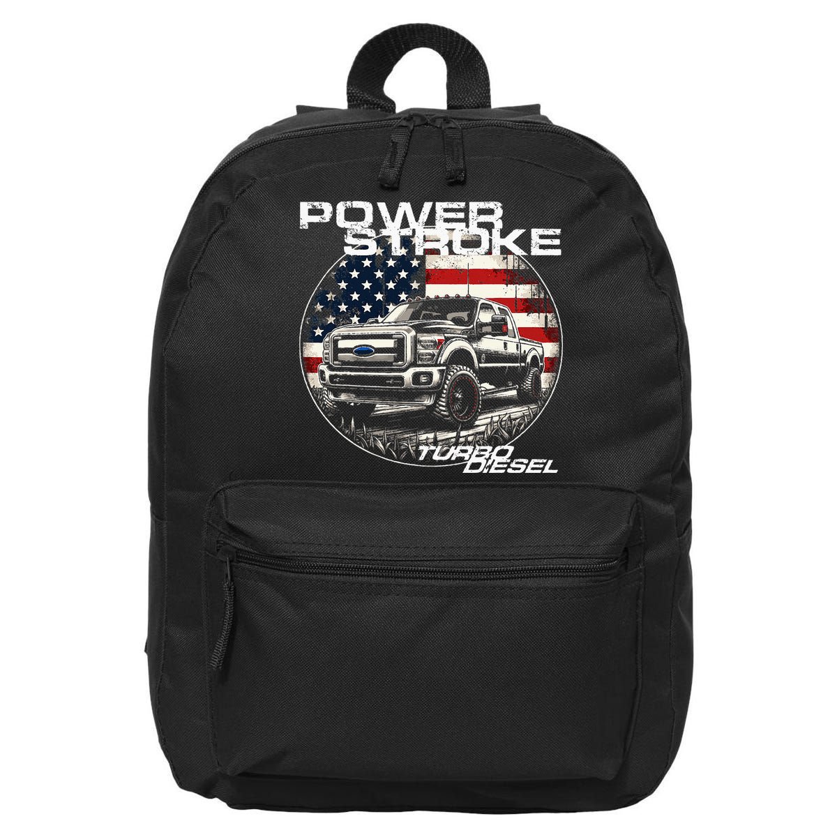 Diesel Power Stroke Truck 6.7 Coal Rolling Diesel Power 16 in Basic Backpack