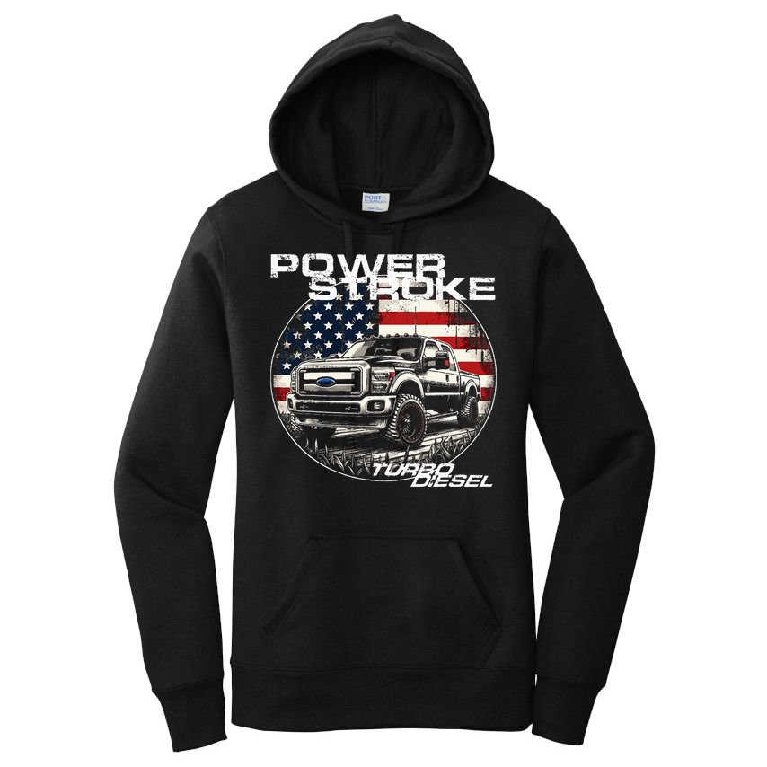 Diesel Power Stroke Truck 6.7 Coal Rolling Diesel Power Women's Pullover Hoodie