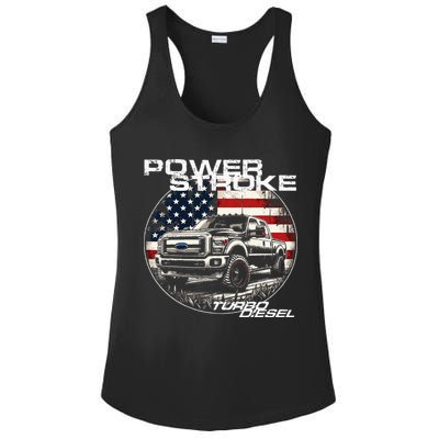 Diesel Power Stroke Truck 6.7 Coal Rolling Diesel Power Ladies PosiCharge Competitor Racerback Tank