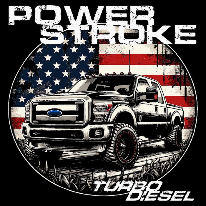 Diesel Power Stroke Truck 6.7 Coal Rolling Diesel Power Poster
