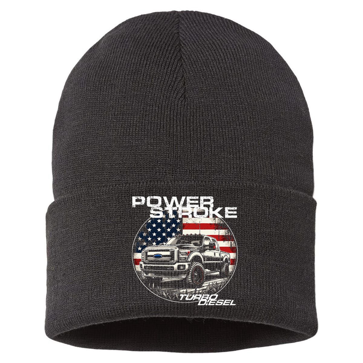 Diesel Power Stroke Truck 6.7 Coal Rolling Diesel Power Sustainable Knit Beanie