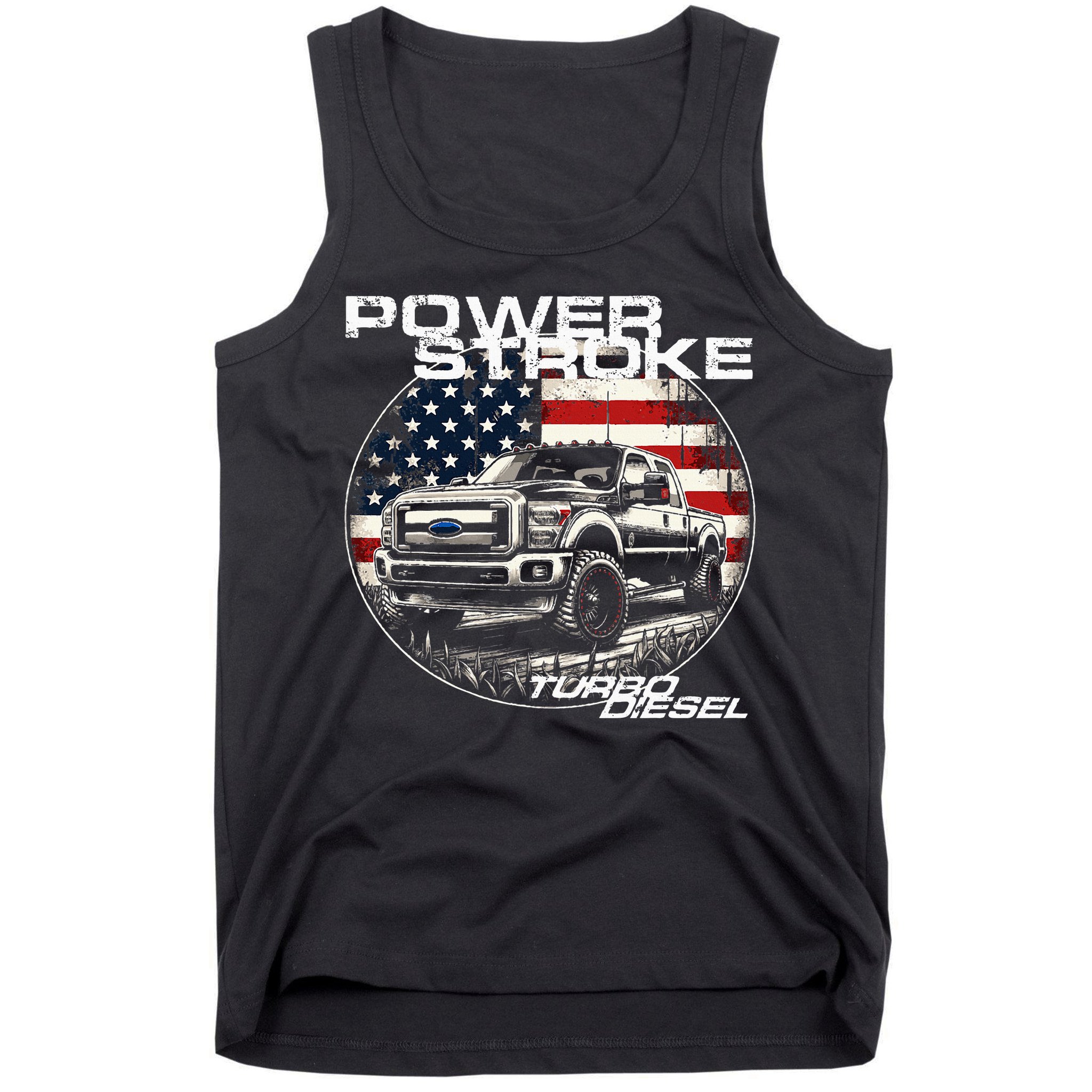 Diesel Power Stroke Truck 6.7 Coal Rolling Diesel Power Tank Top