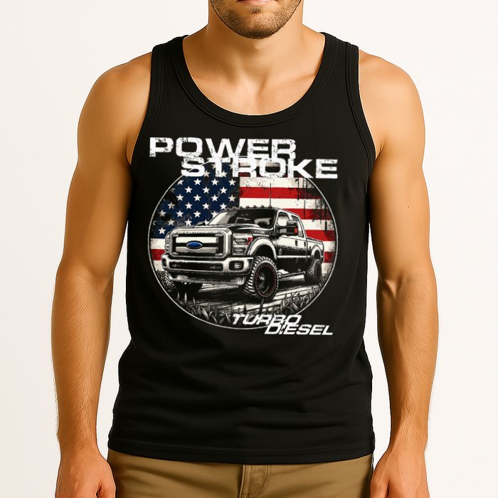 Diesel Power Stroke Truck 6.7 Coal Rolling Diesel Power Tank Top