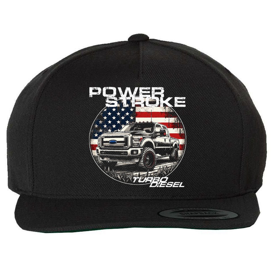Diesel Power Stroke Truck 6.7 Coal Rolling Diesel Power Wool Snapback Cap