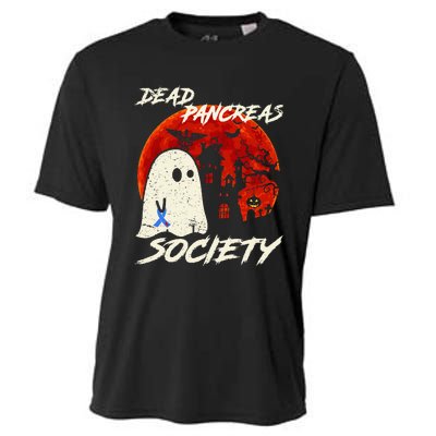 Dead Pancreas Society Ghost Diabetes Awareness Halloween Cooling Performance Crew T-Shirt