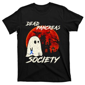 Dead Pancreas Society Ghost Diabetes Awareness Halloween T-Shirt