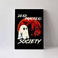 Dead Pancreas Society Ghost Diabetes Awareness Halloween Canvas