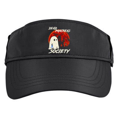 Dead Pancreas Society Ghost Diabetes Awareness Halloween Adult Drive Performance Visor
