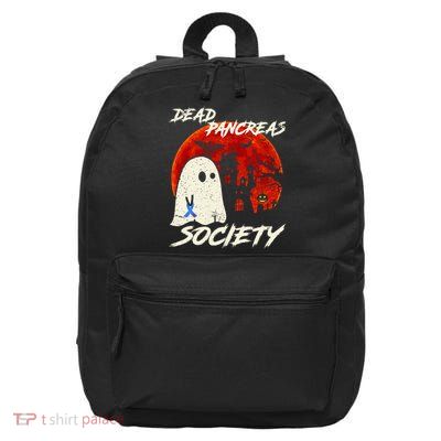 Dead Pancreas Society Ghost Diabetes Awareness Halloween 16 in Basic Backpack