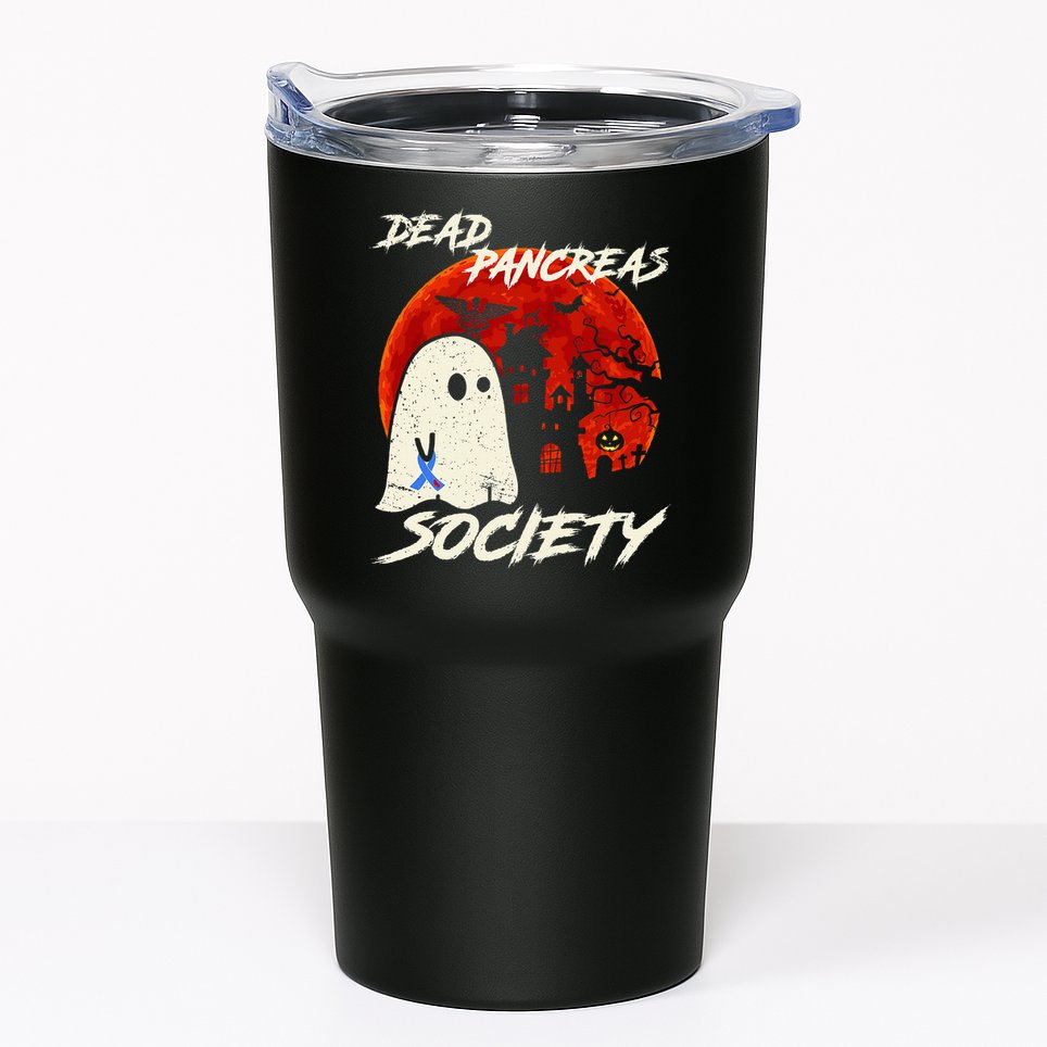 Dead Pancreas Society Ghost Diabetes Awareness Halloween Tumbler