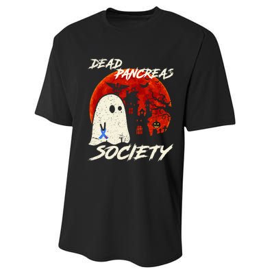 Dead Pancreas Society Ghost Diabetes Awareness Halloween Performance Sprint T-Shirt