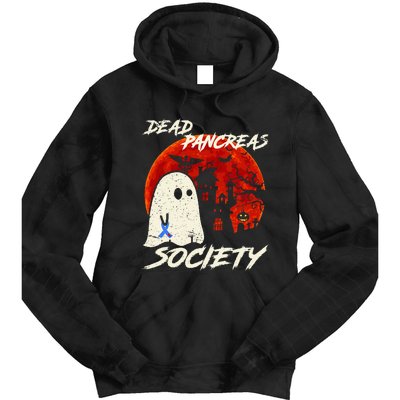 Dead Pancreas Society Ghost Diabetes Awareness Halloween Tie Dye Hoodie