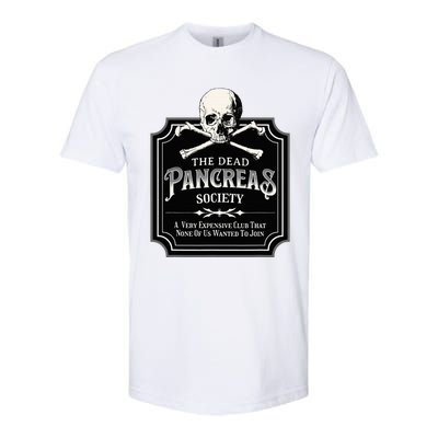 Dead Pancreas Society Type One Diabetes T1d Awareness Skull Softstyle® CVC T-Shirt