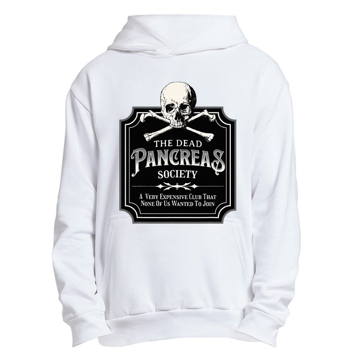 Dead Pancreas Society Type One Diabetes T1d Awareness Skull Urban Pullover Hoodie