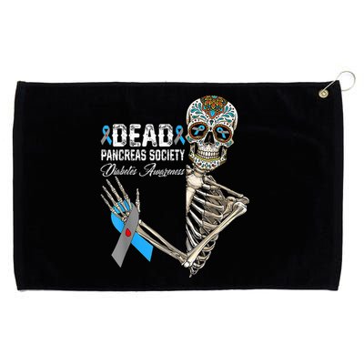 Dead Pancreas Society Diabetes Awareness Day Sugar Skeleton Grommeted Golf Towel