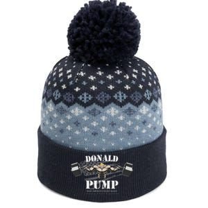 Donald Pump Trump Make America Strong Again Funny The Baniff Cuffed Pom Beanie