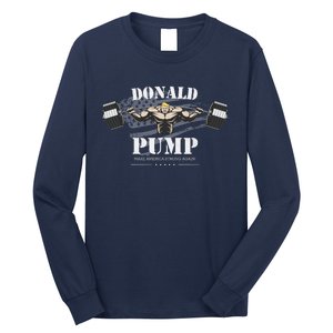 Donald Pump Trump Make America Strong Again Funny Long Sleeve Shirt