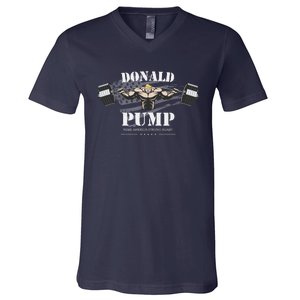 Donald Pump Trump Make America Strong Again Funny V-Neck T-Shirt