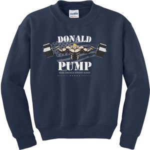 Donald Pump Trump Make America Strong Again Funny Kids Sweatshirt