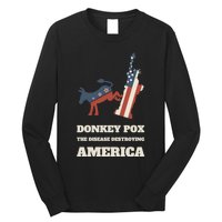 Donkey Pox The Disease Destroying America Funny Anti Biden Long Sleeve Shirt