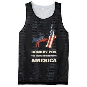 Donkey Pox The Disease Destroying America Funny Anti Biden Mesh Reversible Basketball Jersey Tank