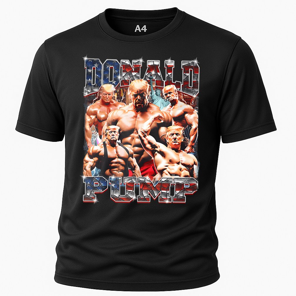 Donald Pump Trump 2024 Weight Lifting Gym Fitness Cooling Performance Crew T-Shirt