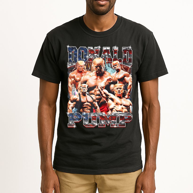 Donald Pump Trump 2024 Weight Lifting Gym Fitness Tall T-Shirt