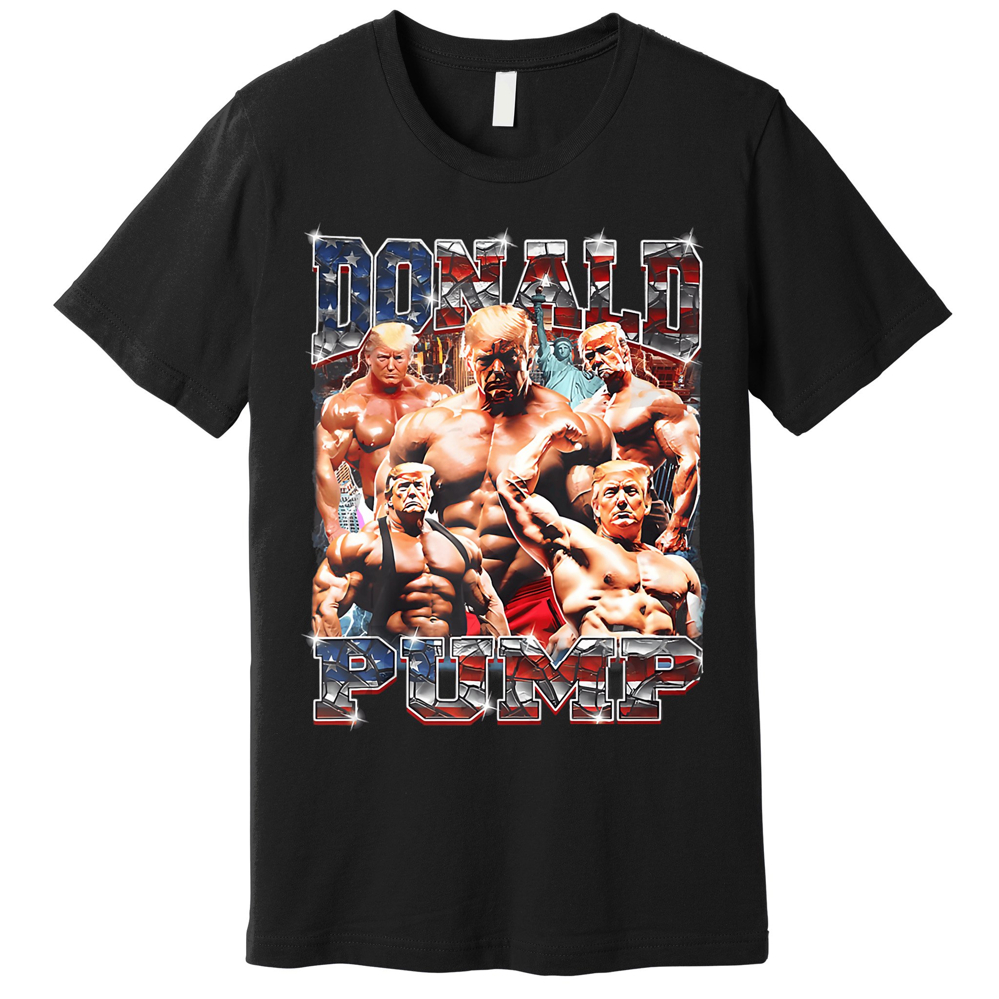Donald Pump Trump 2024 Weight Lifting Gym Fitness Premium T-Shirt