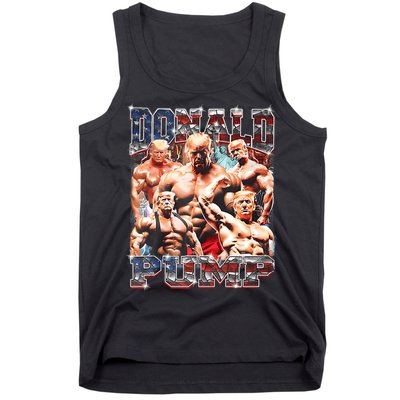 Donald Pump Trump 2024 Weight Lifting Gym Fitness Tank Top