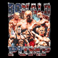 Donald Pump Trump 2024 Weight Lifting Gym Fitness Women's V-Neck T-Shirt