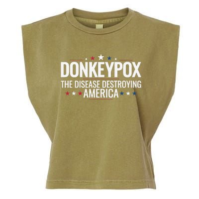 Donkey pox the disease destroying america funny Donkeypox Garment-Dyed Women's Muscle Tee