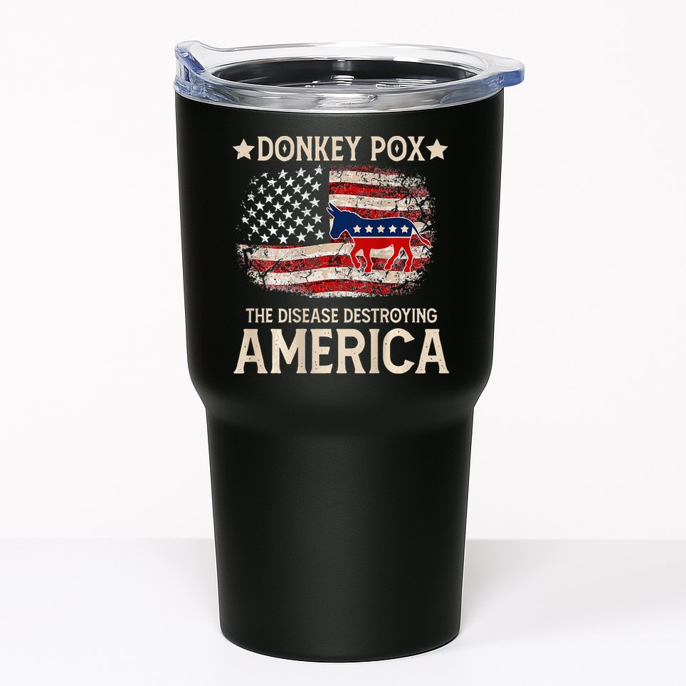 Donkey Pox The Disease Destroying America Funny Tumbler